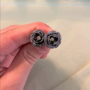 Betsy Johnson flower earrings